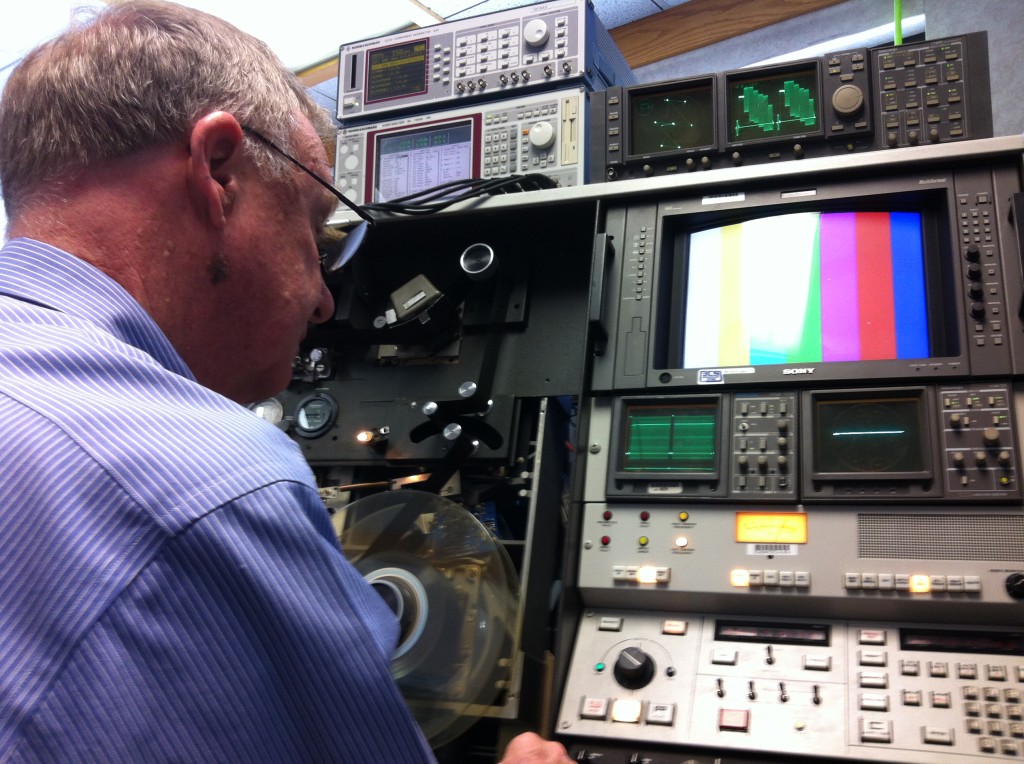 Ken Zin tests an Ampex AVR-3 being Zinfurbished