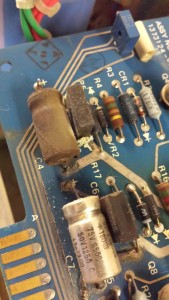 Leaky capacitor on AVR-2 board