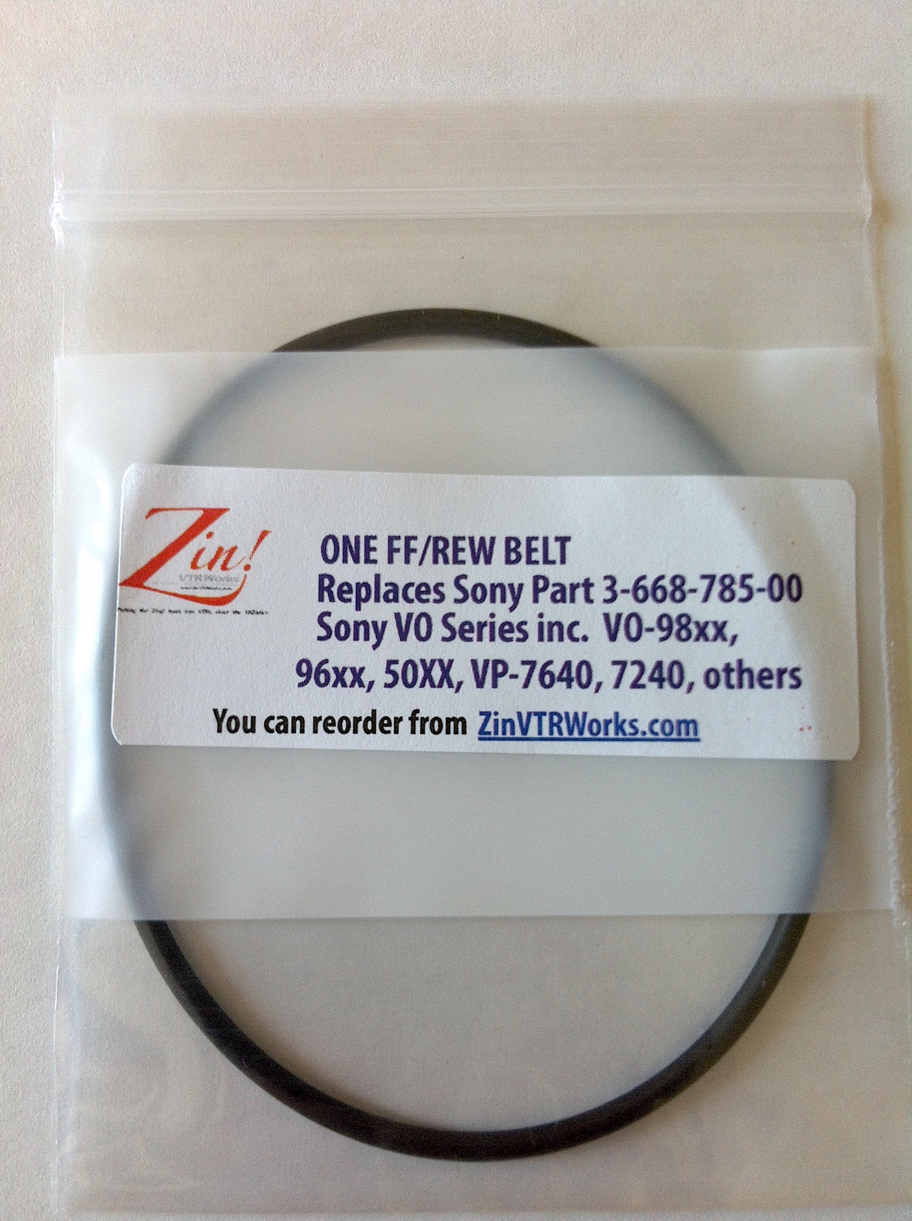 ZIN-ZinPart-Z-3-668-785-00-Sony-VO-FF-REW-Belt